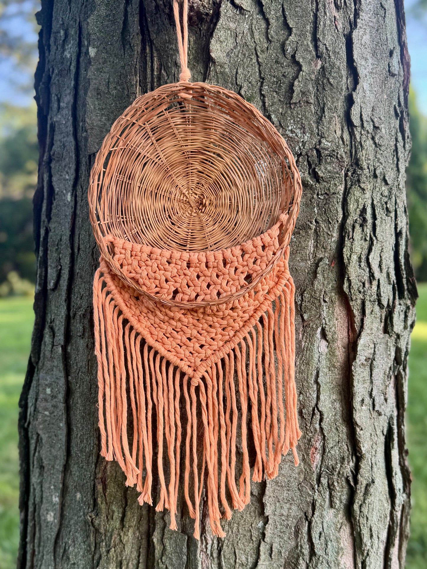 Hanging Wall Basket Orange
